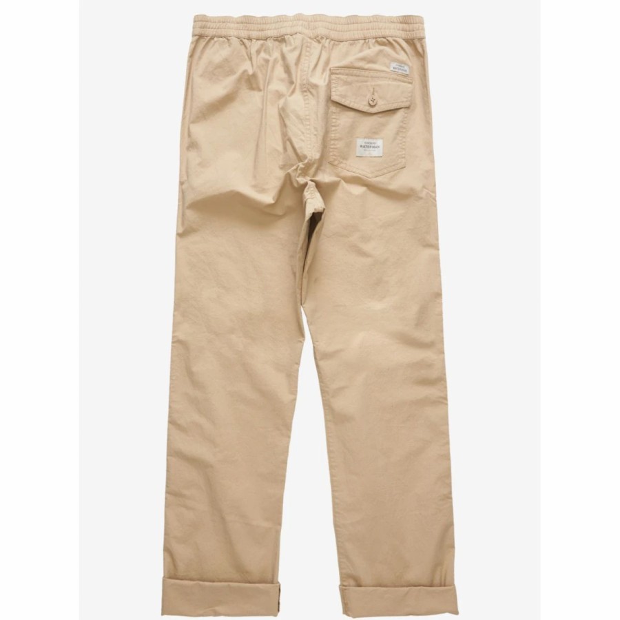 Mens * | Quiksliver Waterman After Surf Pants Mens Khaki