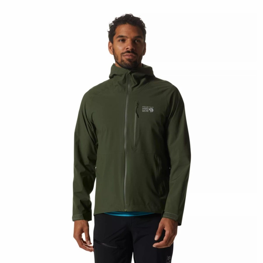 Mens * | Mountain Hardwear Stretch Ozonic Jacket Mens Hunter