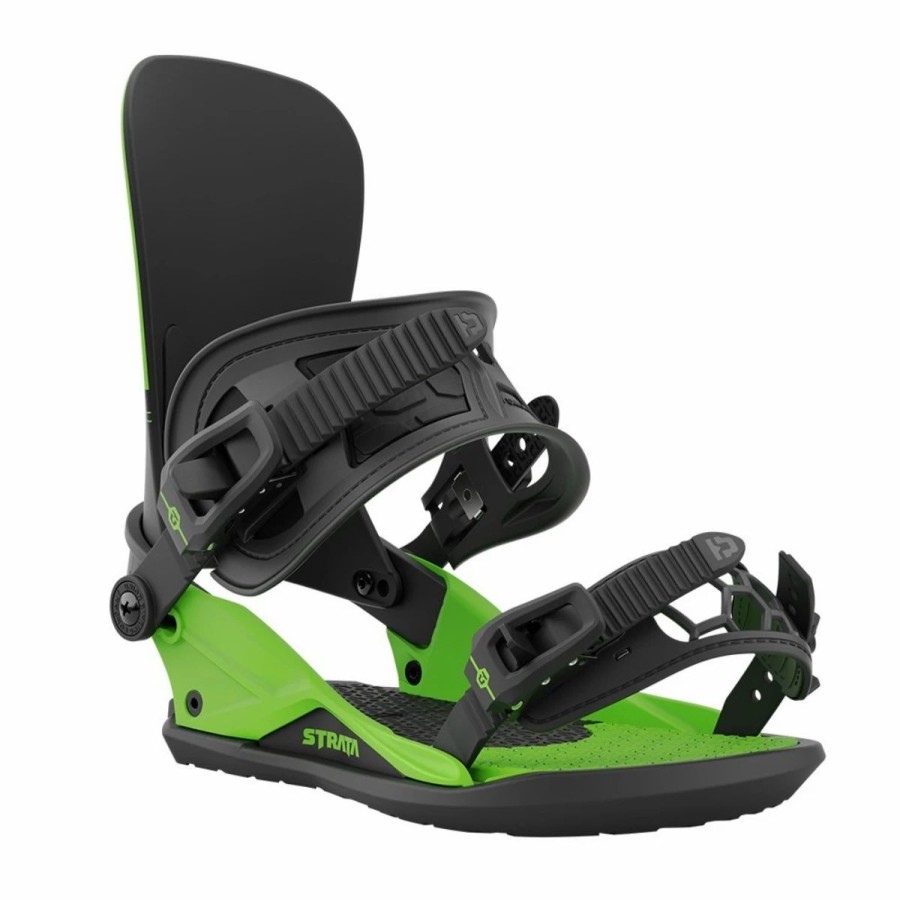 Snowboard * | Union Strata Snowboard Bindings Green