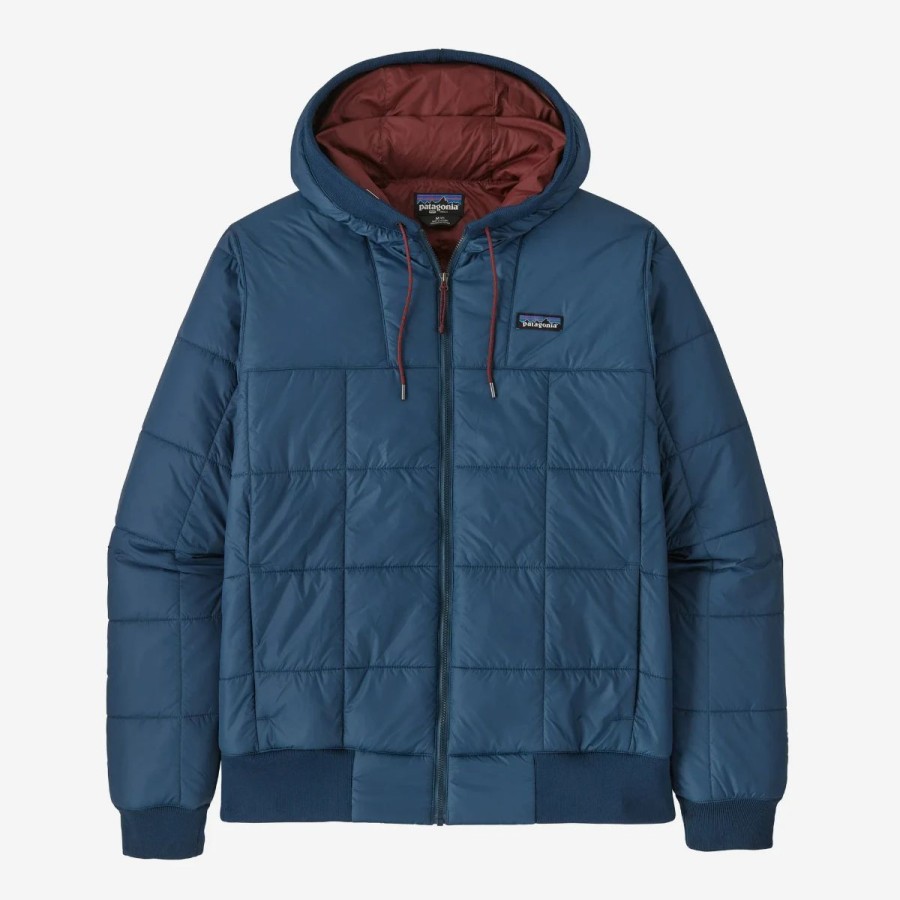 Mens * | Patagonia Box Quilted Pullover Mens Blue