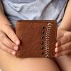 Clearance Aisle * | Whenitwasagame Baseballglovewallets.Com Triple Play Wallet Fingertips Eyelets