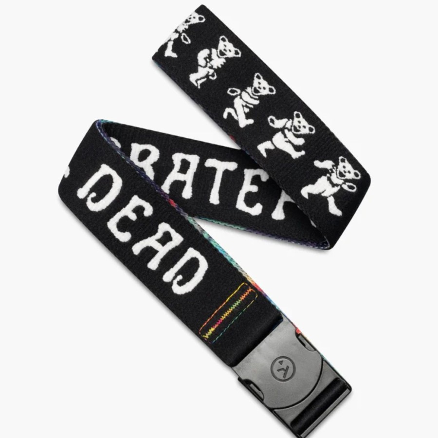 Mens * | Arcade Grateful Dead Dancing Bears Belt Black