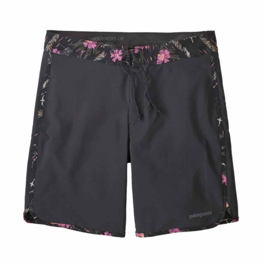 Mens * | Patagonia Hydropeak Scallop 18 Boardshorts Mens Multi Black