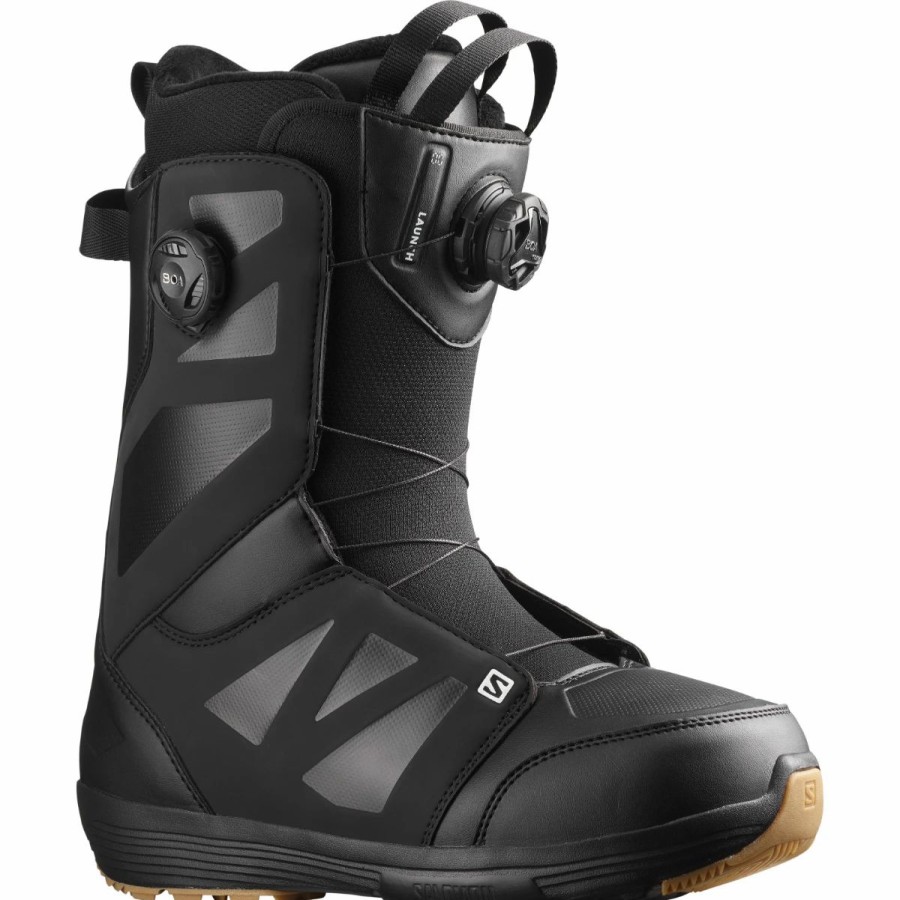 Snowboard * | Salomon Launch Boa Sj Boa Snowboard Boots Mens Black