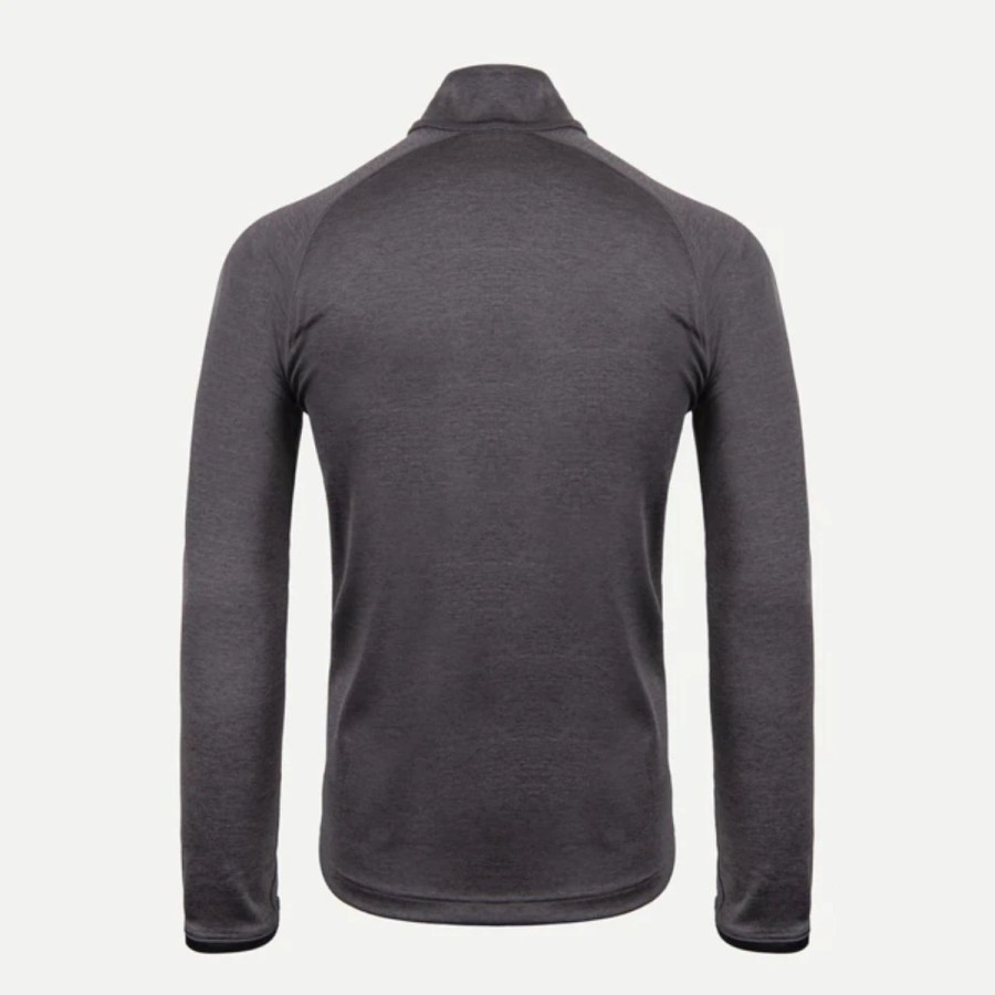 Mens * | Kjus Feel Midlayer Half-Zip Top Mens Charcoal