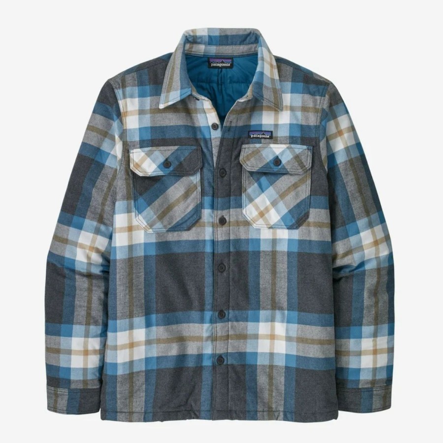 Mens * | Patagonia Insulated Organic Cotton Midweight Fjord Flannel Mens Multi Black